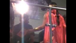 Olivia Munn as Wonder Woman at the G4 Booth for Comic con 09