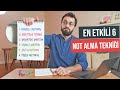 VERİMLİ ÇALIŞ - EN ETKİLİ 6 NOT ALMA TEKNİĞİ