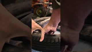 Preparing A Tire For Tools-Free Install.