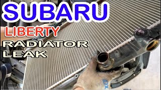 HOW TO REPLACED RADIATOR SUBARU LIBERTY