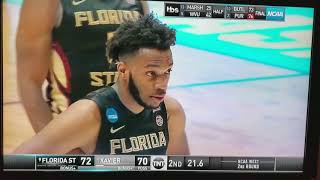 Final minute of Florida State vs Xavier game