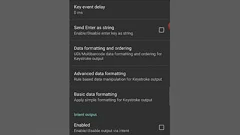 How to configure Zebra DataWedge  Barcode Scanner