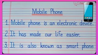 10 Lines On Mobile Phone/Essay On Mobile Phone/Essay On Importance Of Mobile Phone/Essay On Mobile l