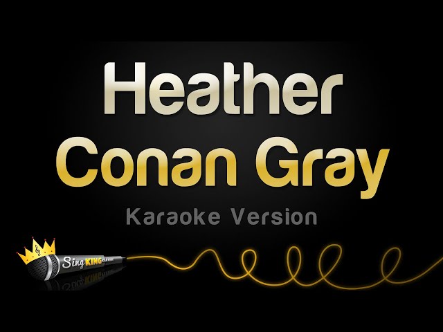 Conan Gray - Heather (Karaoke Version) class=