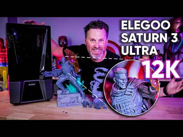 Elegoo Saturn 3 Ultra - 12K Resin 3D Printer - Review 