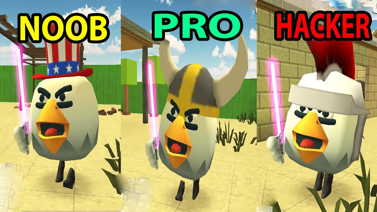 Chicken gun - NOOB vs PRO vs HACKER 