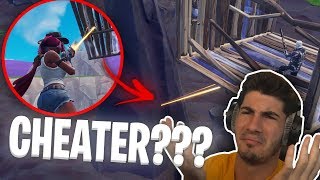 Fortnite Player glitches into a rock and fights me...