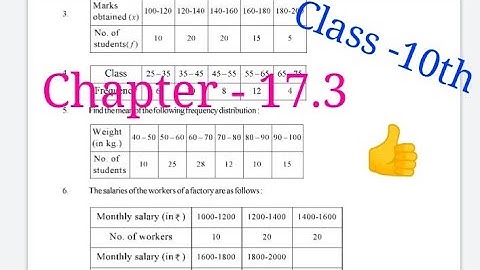 Full Ex. 17.3 // Chapter 17  measures of central tendency // क्लास 10th Maths// RBSE and CBSE| BY DR