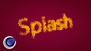 Создаем красивый текст в стиле всплеска Splash в Cinema 4D (Splash Text in Cinema 4D)