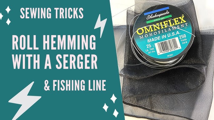 Sewing a Curly Hem Using Fishing Line 