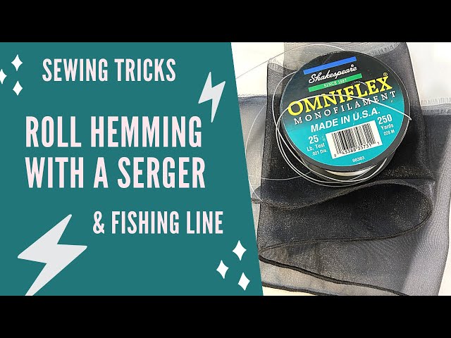 Sewing a Curly Hem Using Fishing Line 