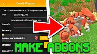 How To Make Addons For MCPE (Mobile) - Minecraft Pocket Edition screenshot 2