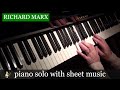 Right Here Waiting - Richard Marx - Piano Solo