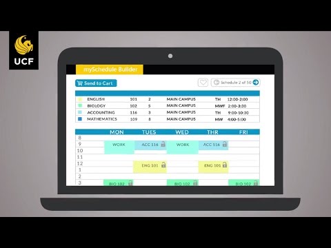 UCF mySchedule Builder Introduction Video