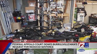 Burrillville man found with hundreds of guns loses appeal for shorter sentence