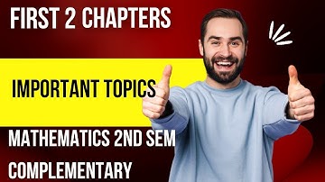 SECOND SEM MATHEMATICS SURE QUESTIONS FROM CHAPTER 1 AND 2#calicutuniversity