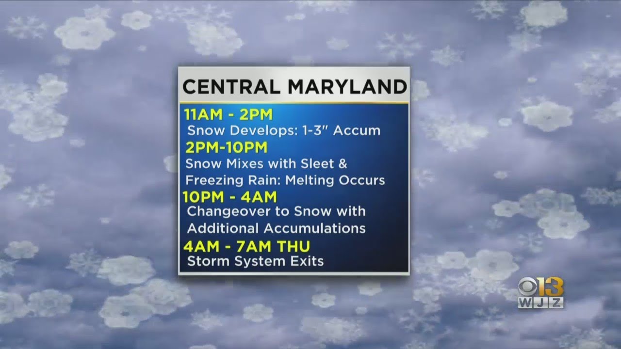 Maryland Braces For Potential Winter Storm - YouTube