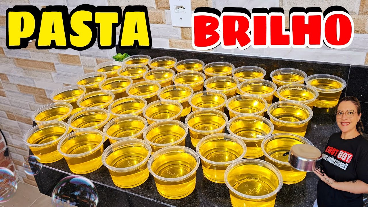 PASTA BRILHO CASEIRA COM VINAGRE AÇÚCAR E BICARBONATO 😱 AQUI A VENDA É CERTA 🔥