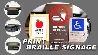 How to Print Braille Signage with MUTOH UV Printers | High-Quality Sign Printing