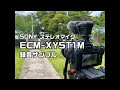 ソニー ステレオマイク ECM-XYST1M で録音しました