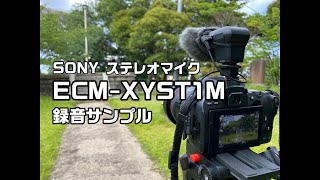 ソニー ステレオマイク ECM-XYST1M で録音しました