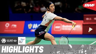 Defending champion An Se Young competes against Pusarla V. Sindhu