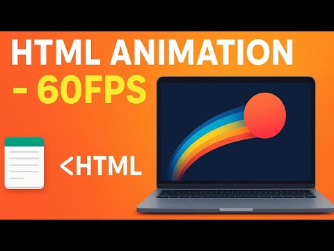 Create Full-HD 60fps HTML Animation Using Notepad — Step by Step#HTMLAnimation #CanvasAnimation 