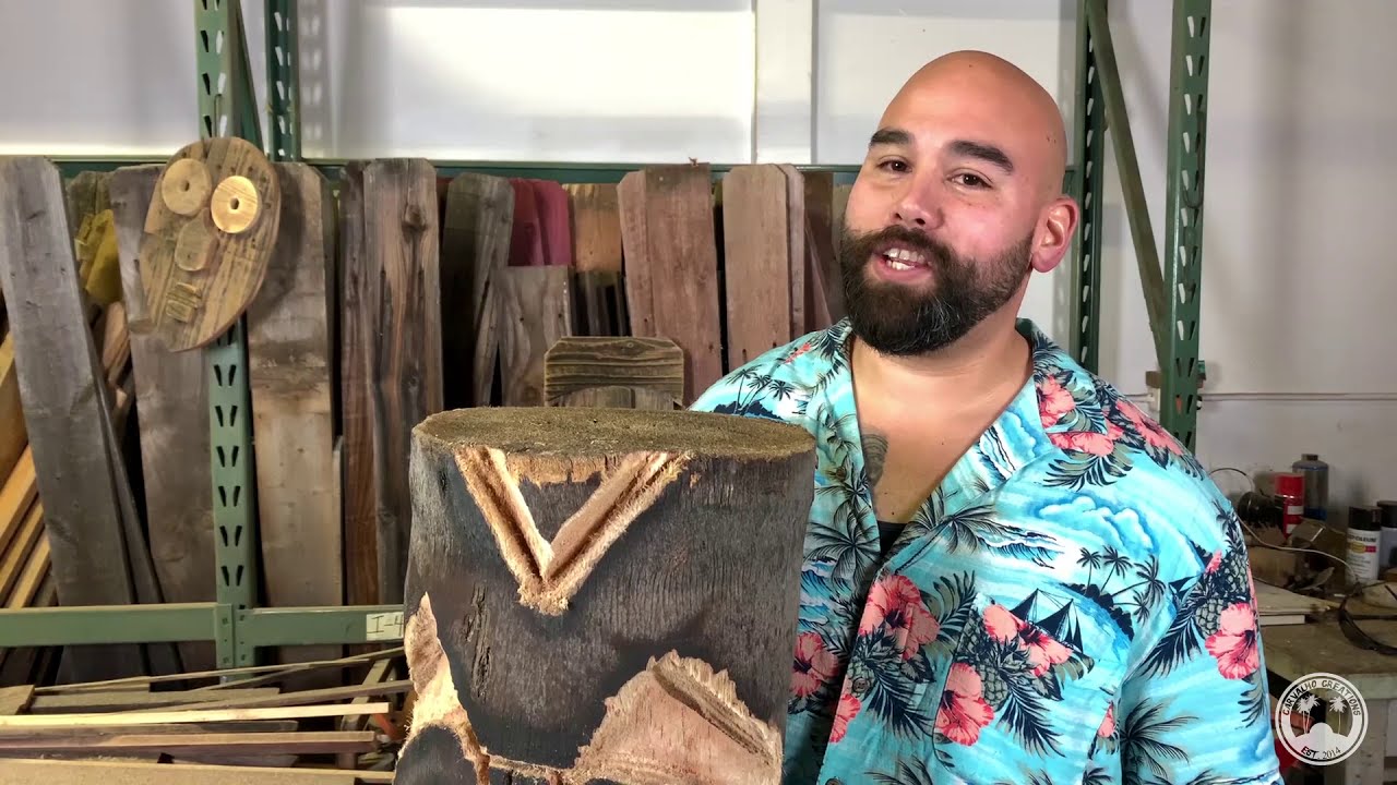 Tiki Carving with a Chainsaw!