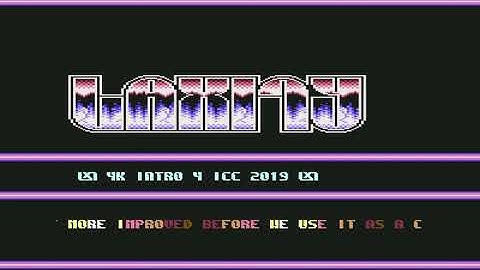 4k Intro 4 ICC 2019  by Laxity 15.11.2019 ! Commodore 64 (C64)