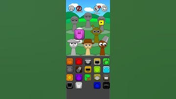 New ❤️😍 Colour match puzzle challenge with squid Game #shorts #sprunki #animation