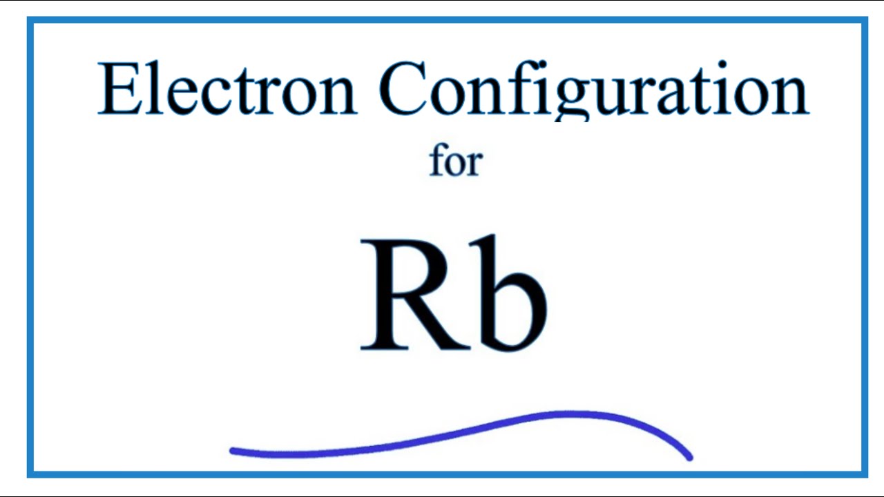 A step-by-step description of how to write the electron configuration for Rubidium (Rb).
