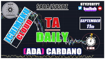 🦅 ADA CARDANO 11 SEPTEMBER  $ADA Technical Analysis - price prediction - How to use Ichimoku Cloud
