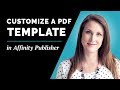 How to Edit and Customize Low-Content Book PDF Template in Affinity Publisher