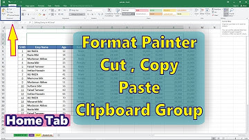 How To Use Clipboard, Cut Copy Paste Format Painter In Excel 2016/2013/2010 In Hindi Clipboard Group