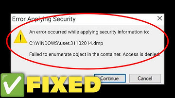 FIX Failed To Enumerate Objects In The Container Access Is Denied || Windows 11 Failed to Enumerate