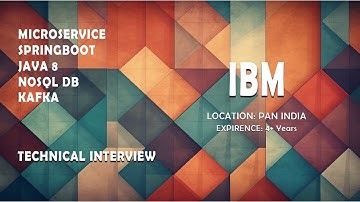 SELECTED? | IBM | Java microservice spring boot real time interview | Real time interview