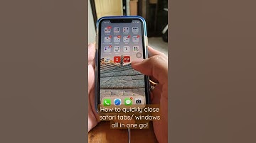 How to close all safari tabs/ windows in one go! #shorts