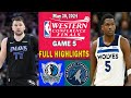 Dallas mavericks vs minnesota timberwolves game 5 highlights  may 30 2024  nba playoffs