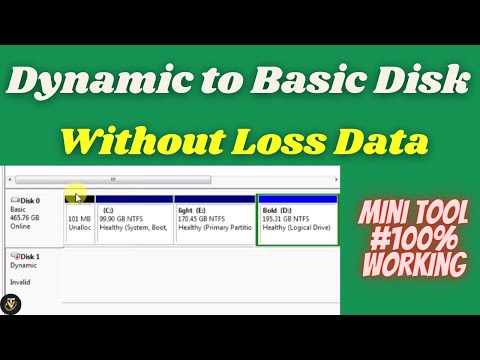 HDD Dynamic to Basic without Data Loss | Repair Invalid Dynamic Disk without Data loss 100 Free
