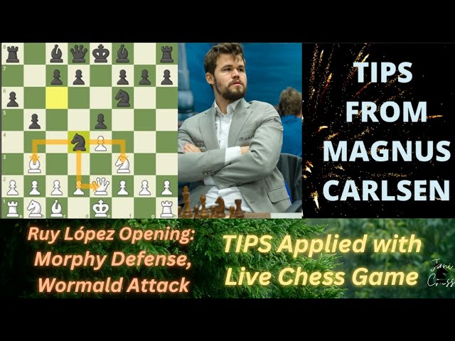 Ruy Lopez Opening: Murphy Defense & Wormald Attack  LIVE CHESS GAME #chess  #chessgame # 