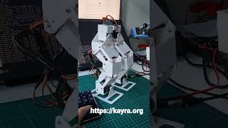 SO PROUD! My open source humanoid Kayra doing squats for the very first time! #robotics