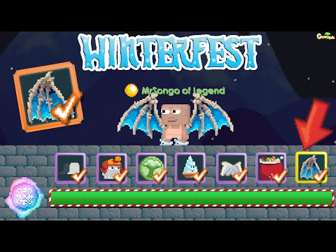 Completing ALL WINTERFEST SEAL + Got WINGS OF THE DEEPEST WINTER! (+NEW AURA) | GrowTopia