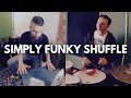 Drums and percussions simply funky shuffle