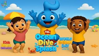 Ocean Dive and Splash! World Oceans Day Kids’ Dance for Fun! 🌊🐠🎶