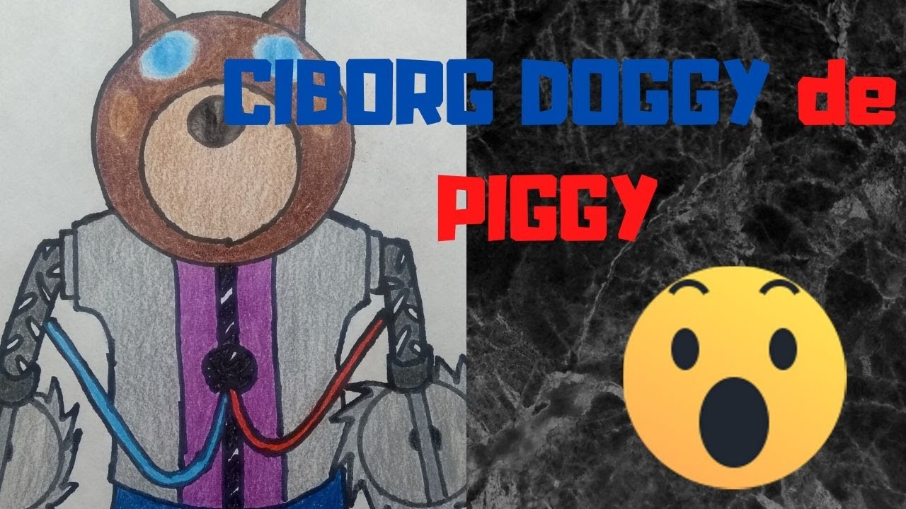 Como Dibujar Y Pintar A Ciborg Doggy De Piggy Roblox How To - doggy dibujos de piggy roblox para colorear