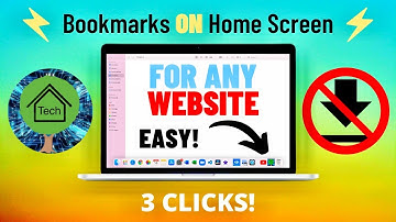 How to ADD bookmarks to Home Screen and Dock on Mac!