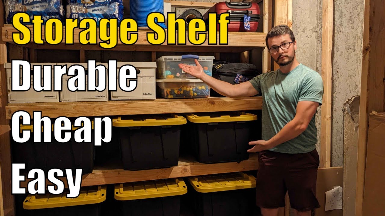 Easy DIY Storage Shelving for Less Than $70! – Our Home Made Easy