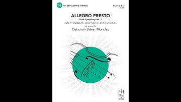 Allegro Presto from Symphony No. 2