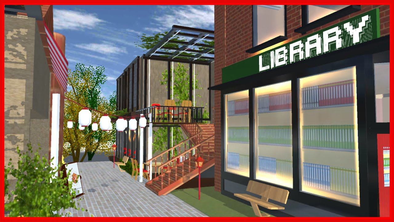 Library || SAKURA School Simulator - YouTube