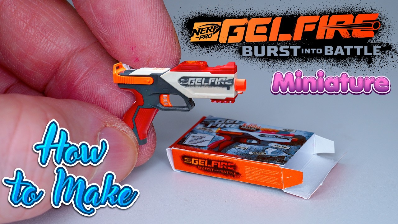 Я сделал РАБОЧИЙ миниатюрный бластер Nerf! 🤯 (самая маленькая самодельная игрушка в мире)